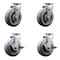 Service Caster Tool Box Caster Wheel Set 6'' Thermoplastic Rubber Swivel Casters, 4PK TOOL-SCC-20S620-TPRRF-2-TLB-2 - alternate 1